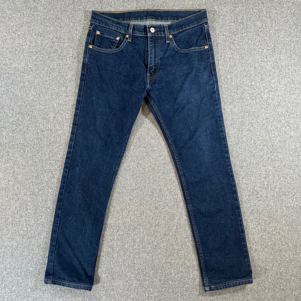 Levis 65504 Mens Jeans 32x34 Dark Wash Slim Fit Denim Rare 504 Indigo‎ Pants